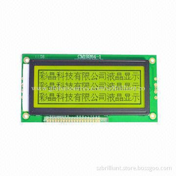 192 x 64-dot Monochrome LCD Display Module, Supports Parallel Interface with LED Backlight, 5 or 3V